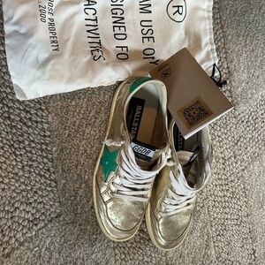 Gold Golden Goose Ballstars- size 39